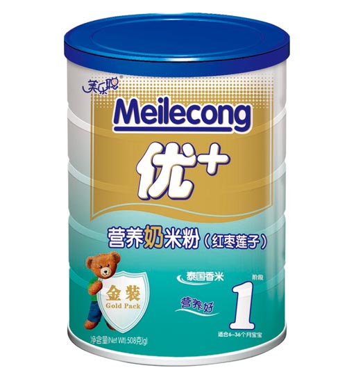 美樂聰紅棗蓮子營(yíng)養(yǎng)奶米粉1段