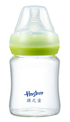 孩之寶寬口晶鉆玻璃奶瓶150ML