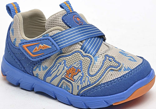 駱駝兒童單網鞋藍色1
