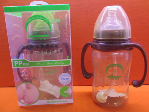 苗哺專家8安寬口雙耳高級納米抗菌奶瓶