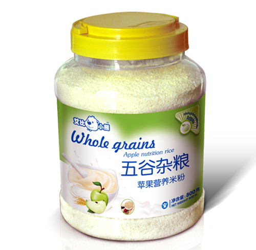 艾比小熊五谷雜糧蘋果營養(yǎng)米粉