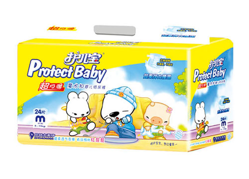 護(hù)兒寶超級薄彈力嬰兒紙尿褲M碼24片