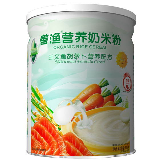 善漁三文魚胡蘿卜營養(yǎng)奶米粉