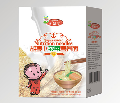 利因?qū)毢}卜菠菜營養(yǎng)面盒裝