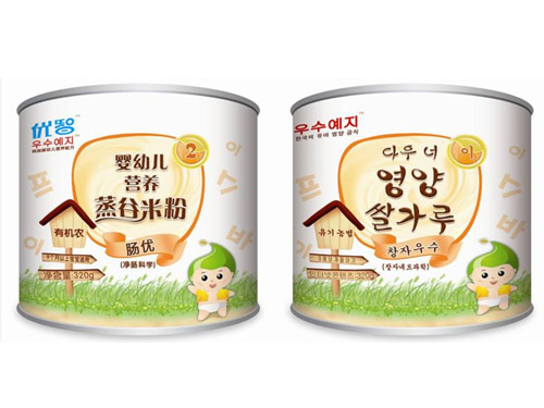 優(yōu)智嬰幼兒營養(yǎng)蒸谷米粉罐裝