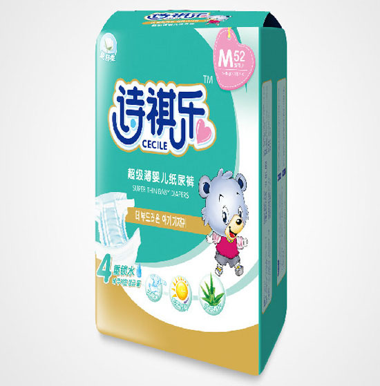 詩祺樂超級(jí)薄嬰兒紙尿褲(大包)M碼