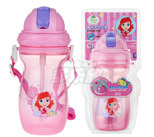迪士尼寶寶魔術滑蓋學飲吸管水壺