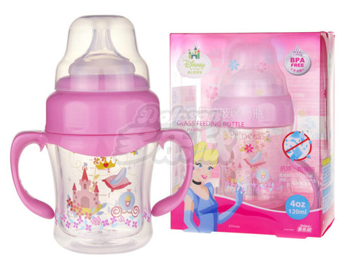 迪士尼寶寶防爆保護(hù)玻璃奶瓶120ml