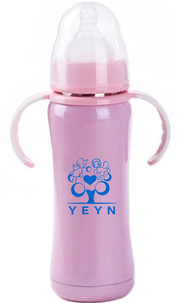 優(yōu)兒優(yōu)女180ml寬口真空有柄自動不銹鋼保溫奶瓶