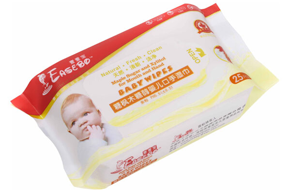 壹壹寶糖楓木糖醇嬰兒口手濕巾25片