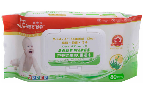 壹壹寶蘆薈維生素C柔濕巾80片裝