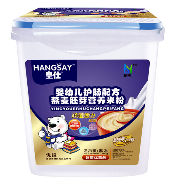 皇仕嬰幼兒護(hù)腸配方燕麥胚芽營(yíng)養(yǎng)米粉