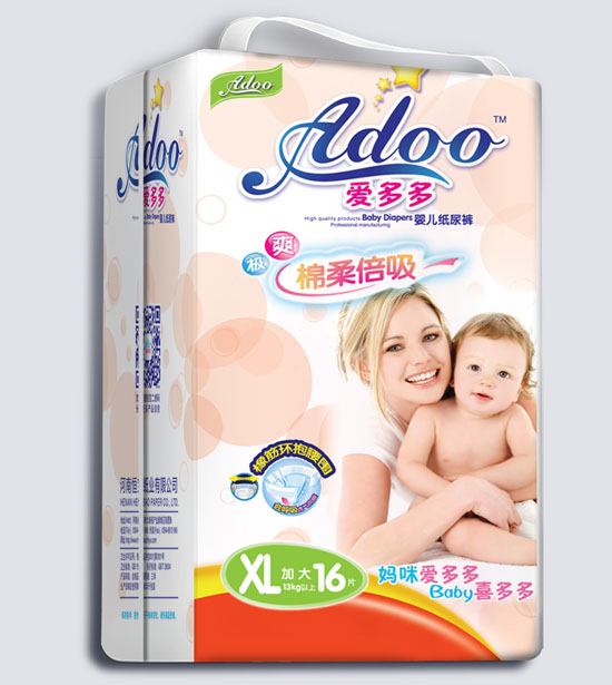 愛多多棉柔倍吸嬰兒紙尿褲XL碼16片