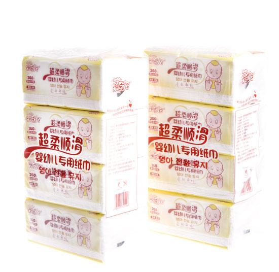 愛奇諾超柔順滑-嬰幼兒專用360張紙巾組裝