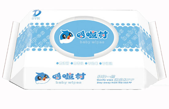 哆啦樹(shù)衛(wèi)生潔膚柔濕巾80片含蓋藍(lán)色