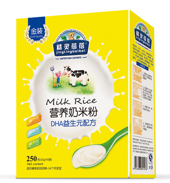 精靈蓓蓓DHA益生元配方營(yíng)養(yǎng)奶米粉
