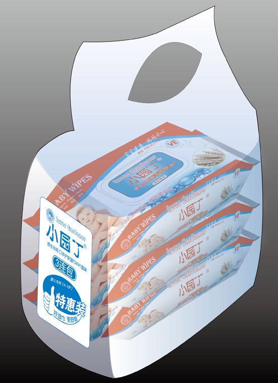 小園丁原生谷胚口手護膚濕巾80片裝3連包