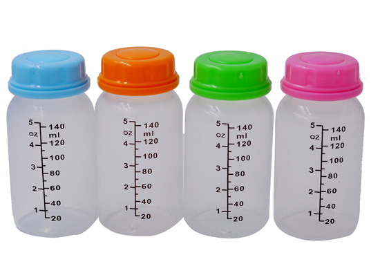 140ml4只裝標口PP母乳儲奶瓶