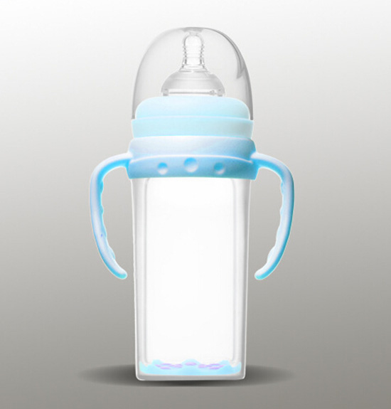 愛弗圖西240MLPP寬口直身奶瓶(湖藍(lán))