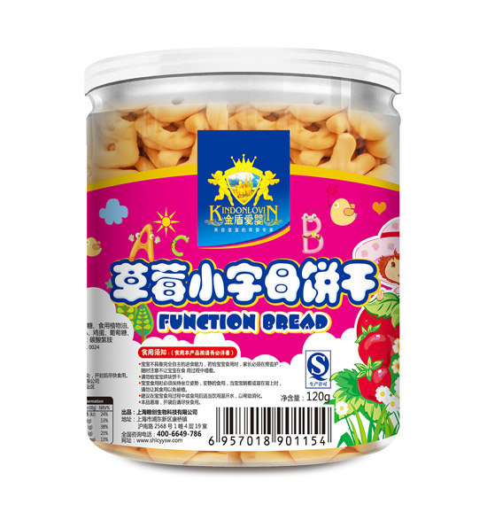 金盾愛(ài)嬰草莓小字母餅干