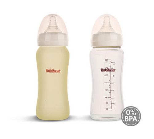 寬口徑玻璃奶瓶250ml