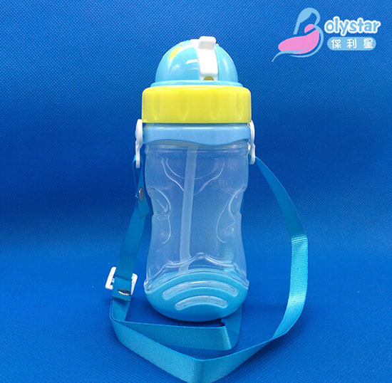 保利星330ML藍色帶背帶水杯