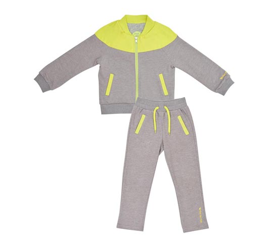 Potdemiel運(yùn)動套裝酸橙色