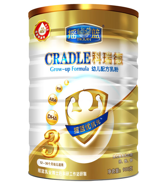 搖籃科瑞德幼兒配方乳粉3段聽(tīng)裝