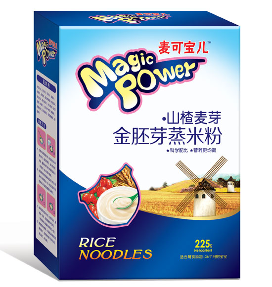 麥可寶兒山楂麥芽金胚芽蒸米粉盒裝