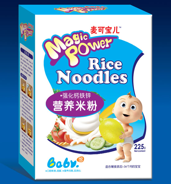 麥可寶兒強化鈣鐵鋅營養(yǎng)配方米粉盒裝