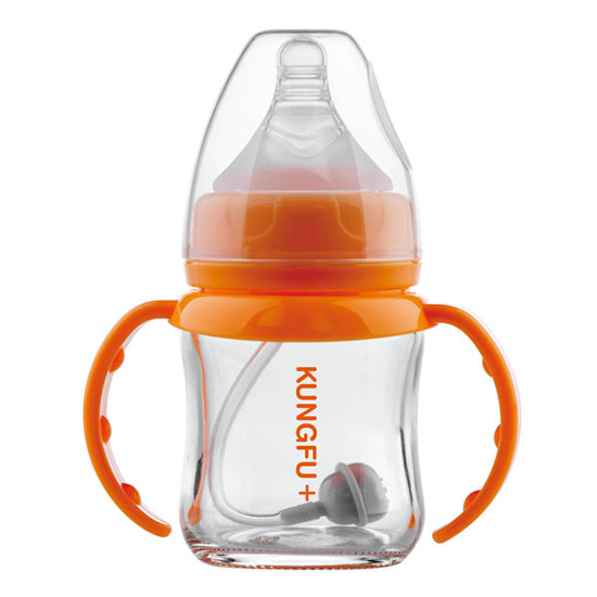 功夫?qū)氊惾贵w玻璃寬口小奶瓶