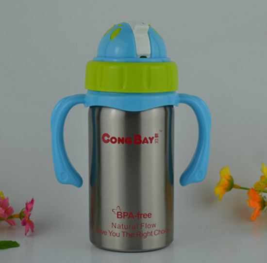 聰貝寶寶不銹鋼保溫水杯藍色