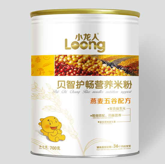 小龍人燕麥五谷貝智護(hù)暢營養(yǎng)米粉聽裝