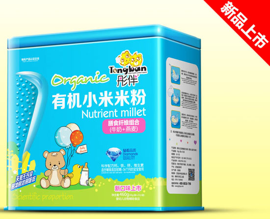 彤伴膳食纖維組合有機小米米粉鐵聽