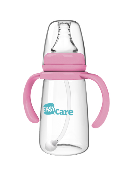 伊斯卡爾160mlPP自動標準口徑奶瓶(紅)