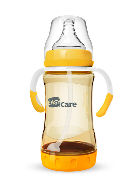 伊斯卡爾240mlPPSU防脹氣自動(dòng)奶瓶(橙)