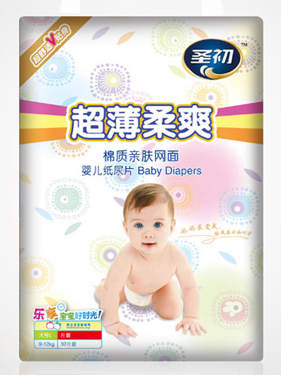 圣初超薄柔爽紙尿片(中包)L