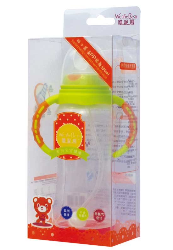 唯昵熊標口感溫奶瓶300ml