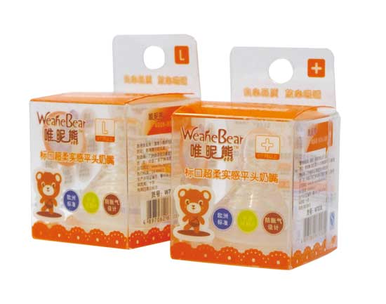 唯昵熊標口平頭奶嘴