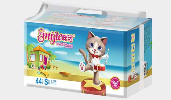 咪潔嬰兒極薄型紙尿褲44片S小碼