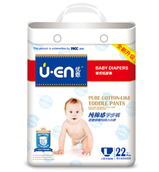 優(yōu)恩純棉感學(xué)步褲