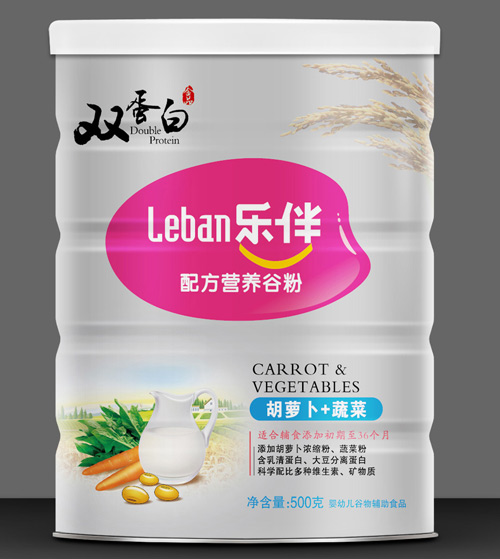 樂伴胡蘿卜+蔬菜雙蛋白營(yíng)養(yǎng)谷粉500克