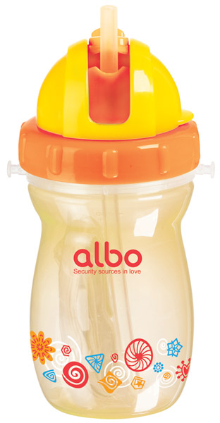 愛樂寶250Ml背帶水壺黃