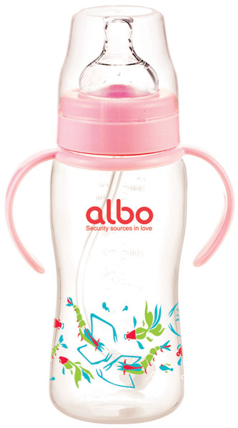 愛(ài)樂(lè)寶300mlPP自動(dòng)奶瓶粉紅