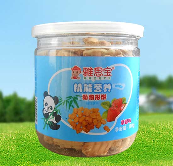 雅思寶草莓味動物餅干