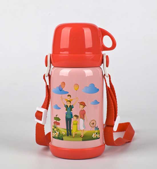 亨特貝貝旅行沖奶保溫杯600ml紅色