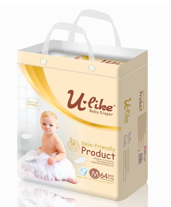 U-LIKE嬰兒紙尿褲M碼64片