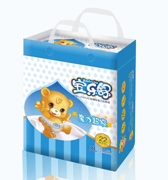 寶樂(lè)舒魔力超吸超薄紙尿褲小包XL碼