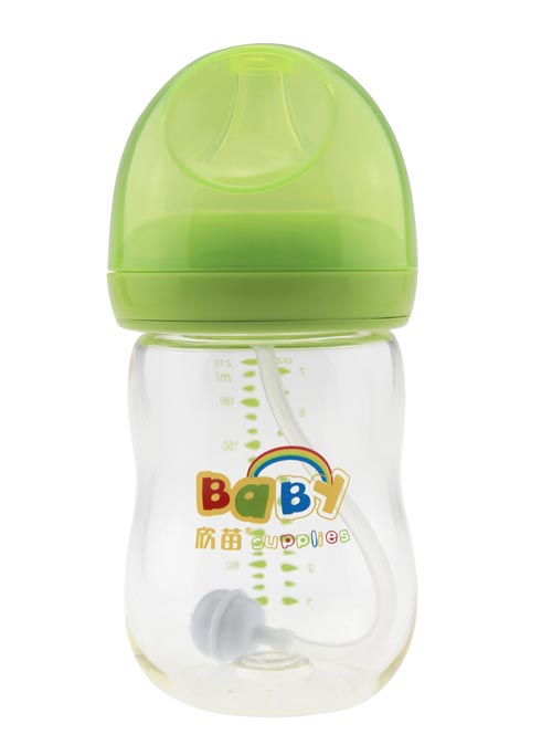 欣苗新升級(jí)蘑菇頭PA奶瓶210ml綠色