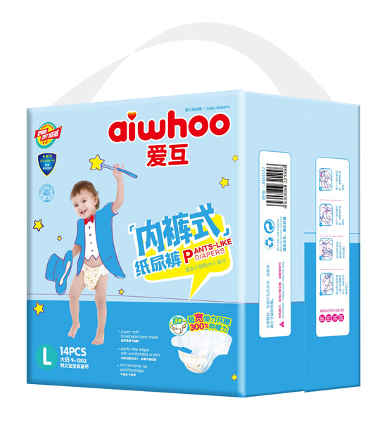 愛(ài)互內(nèi)褲式紙尿褲L14片